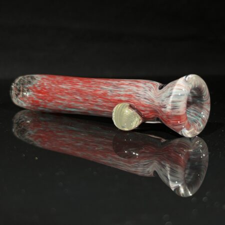 Flowing Frit Chillum All Pipes and Accessories Tako Glass Flowing Frit Chillum