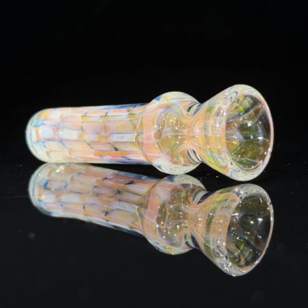 Rose Gold Fume Chillum All Pipes and Accessories Tako Glass Rose Gold Fume Chillum