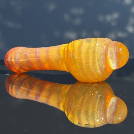 Golden Purple Spoon Pipe All Pipes and Accessories Tako Glass Golden Purple Spoon Pipe