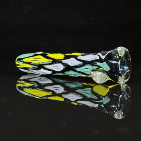 Inside Out Diamond Glass Chillum All Pipes and Accessories Tako Glass Inside Out Diamond Glass Chillum