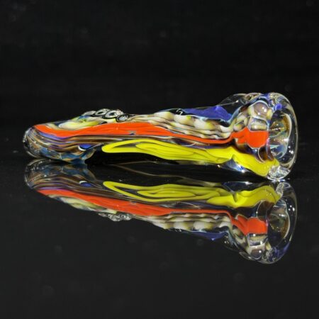 Inside Out Abstract Glass Chillum All Pipes and Accessories Tako Glass Inside Out Abstract Glass Chillum