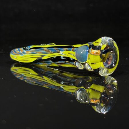 Inside Out Abstract Glass Chillum All Pipes and Accessories Tako Glass Inside Out Abstract Glass Chillum