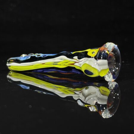 Inside Out Abstract Glass Chillum All Pipes and Accessories Tako Glass Inside Out Abstract Glass Chillum