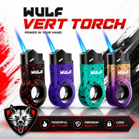 Wulf Mods Vert Inverted Butane Powered Torch 510 Batteries Tako Glass Wulf Mods Vert Inverted Butane Powered Torch
