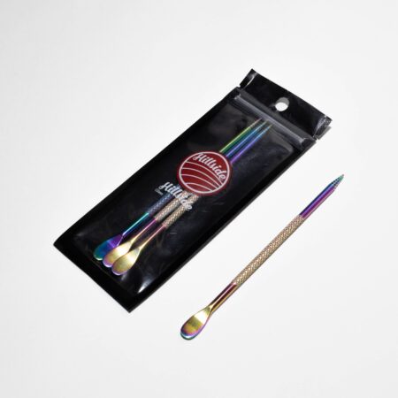 3PK IRIDESCENT STEEL SCOOP POKER DABBER