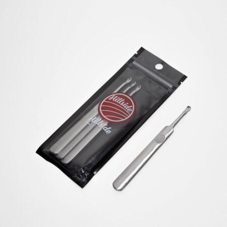 3PK STEEL FLAT HANDLE SCOOP DABBER