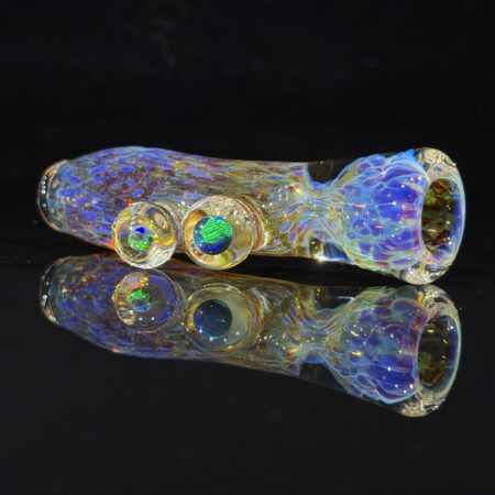 Purple Ghost Black Opal Planets Chillum + Ryot Hardcase & Tako Logo Jar Combo All Pipes and Accessories Tako Glass Purple Ghost Black Opal Planets Chillum + Ryot Hardcase & Tako Logo Jar Combo