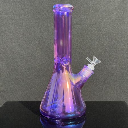 12″ 50×9 Neon Metallic Beaker Bong All Pipes and Accessories Tako Glass 12" 50x9 Neon Metallic Beaker Bong