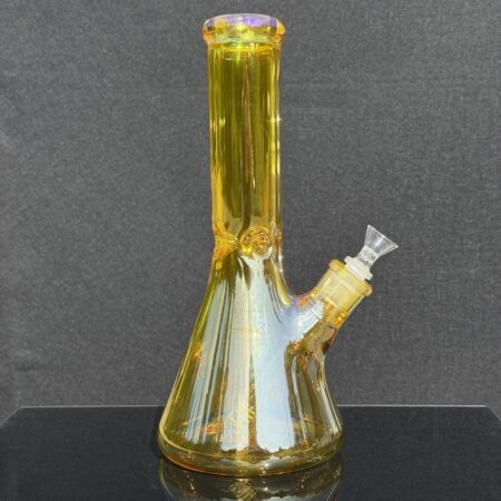 12″ 50×9 Neon Metallic Beaker Bong All Pipes and Accessories Tako Glass 12" 50x9 Neon Metallic Beaker Bong