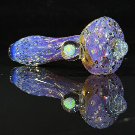 Electrum Nebula White Opal Planet Spoon Pipe + Ryot Hardcase & Tako Logo Jar All Pipes and Accessories Tako Glass Electrum Nebula White Opal Planet Spoon Pipe + Ryot Hardcase & Tako Logo Jar