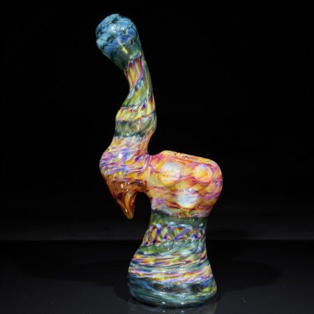 Multi-Color Sherlock Bubbler All Pipes and Accessories Tako Glass multi-color sherlock bubbler