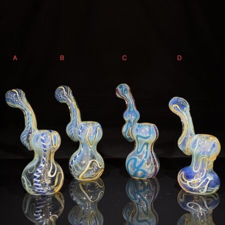 Compact Silver Fume Inside-Out Stand-Up Sherlock Bubbler All Pipes and Accessories Tako Glass compact silver fume inside out stand up sherlock bubbler