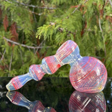 silver fumed color wrap hammer bubbler