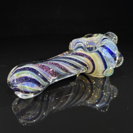 Molten Chaos Dichro Spoon Pipe All Pipes and Accessories Tako Glass Molten Chaos Dichro Spoon Pipe