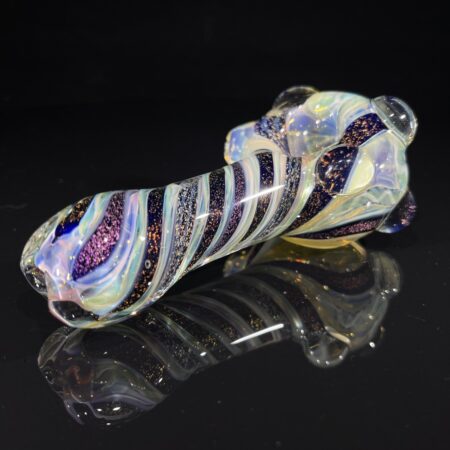 Molten Chaos Dichro Spoon Pipe All Pipes and Accessories Tako Glass Molten Chaos Dichro Spoon Pipe