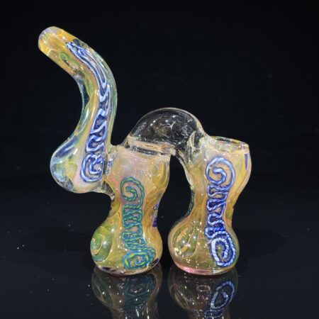 Fume IO Cane Double Bubbler All Pipes and Accessories Tako Glass Fume IO Cane Double Bubbler