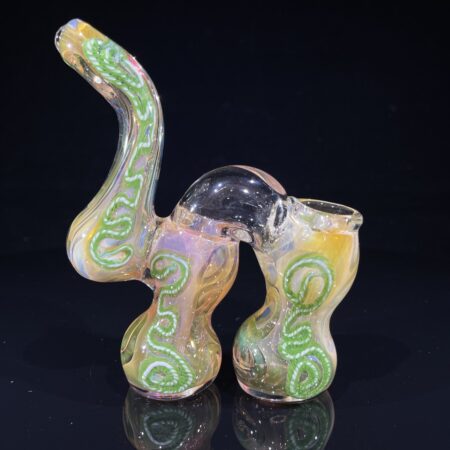 Fume IO Cane Double Bubbler All Pipes and Accessories Tako Glass Fume IO Cane Double Bubbler