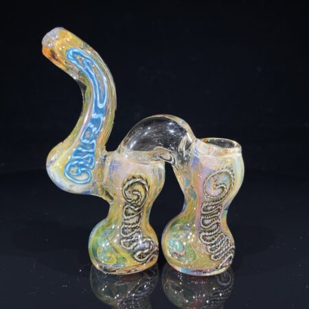 Fume IO Cane Double Bubbler All Pipes and Accessories Tako Glass Fume IO Cane Double Bubbler