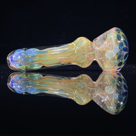 Fumed Inside-Out Moon Dot Spoon Pipe All Pipes and Accessories Tako Glass Fumed Inside-Out Moon Dot Spoon Pipe
