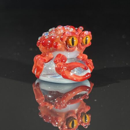 Mazet Mini Crab on Dichro Sculpture All Pipes and Accessories Tako Glass Mazet Mini Crab on Dichro Sculpture