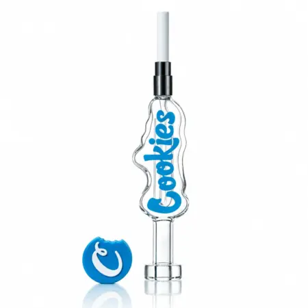 Cookies Honey Hitter 7.5″ Water-Filtered Glass Dab Straw Accessories Tako Glass Cookies Honey Hitter