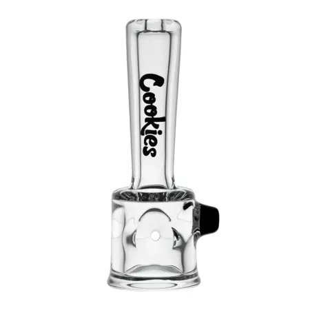 Cookies Black Mini Mallet 4″ Glass Hand Pipe All Pipes and Accessories Tako Glass Cookies Black Mini Mallet 4" Glass Hand Pipe