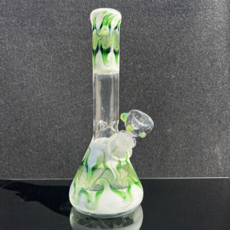 9″ Color Window Beaker Bong All Pipes and Accessories Tako Glass 9" Color Window Beaker Bong