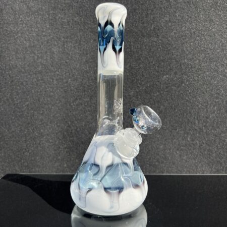 9″ Color Window Beaker Bong All Pipes and Accessories Tako Glass 9" Color Window Beaker Bong
