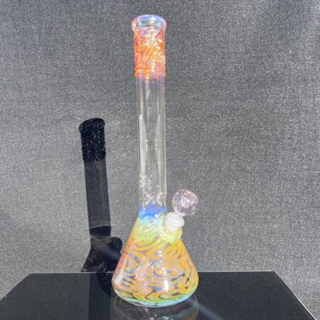 15" Fumed Squiggle Beaker Bong