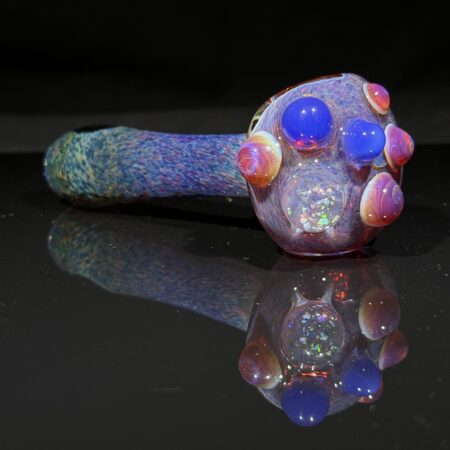 Purple Magic Cropal Spoon Pipe All Pipes and Accessories Tako Glass Purple Magic Cropal Spoon Pipe