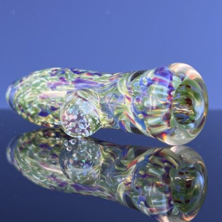 Electrum Green Goblin Cropal Chillum All Pipes and Accessories Tako Glass Electrum Green Goblin Cropal Chillum