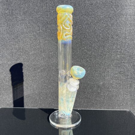 11″ Fumed Squiggle Straight Bong Bongs Tako Glass 11" Fumed Squiggle Straight Bong
