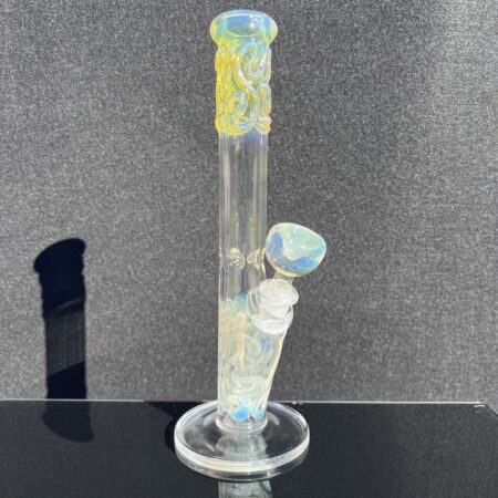 11″ Fumed Squiggle Straight Bong Bongs Tako Glass 11" Fumed Squiggle Straight Bong