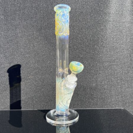 11″ Fumed Squiggle Straight Bong Bongs Tako Glass 11" Fumed Squiggle Straight Bong