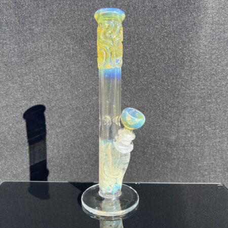 11″ Fumed Squiggle Straight Bong Bongs Tako Glass 11" Fumed Squiggle Straight Bong