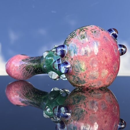 Watermelon Marbled Maria Spoon Pipe All Pipes and Accessories Tako Glass Watermelon Marbled Maria Spoon Pipe