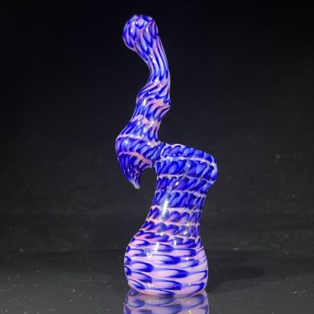 Cheshire Purple Sherlock Bubbler All Pipes and Accessories Tako Glass Cheshire Purple Sherlock Bubbler