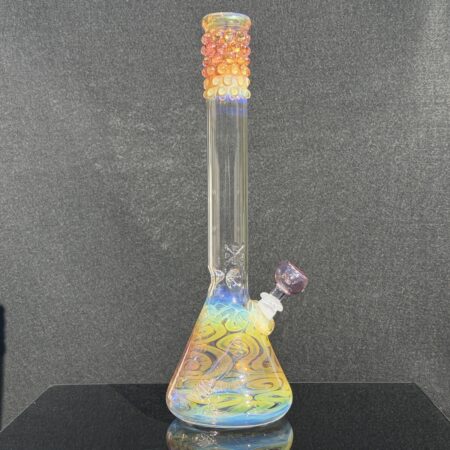 15" Fumed Squiggle Beaker Bong