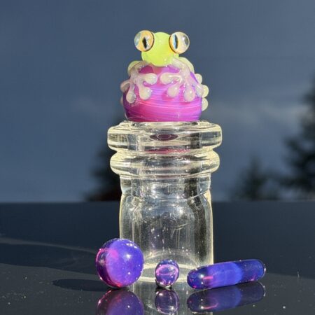 4 pc. Frog Terp Slurper Marble Set Accessories Tako Glass 4 pc. frog terp slurper marble set