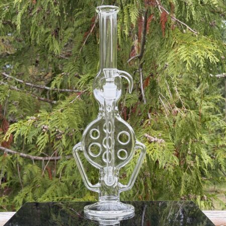 18″ Swiss Perc Recycler Bong All Pipes and Accessories Tako Glass 18" swiss perc recycler bong