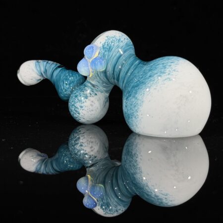 Deviant Frit Twist Layback Sherlock Bubbler All Pipes and Accessories Tako Glass Deviant Frit Twist Layback Sherlock Bubbler