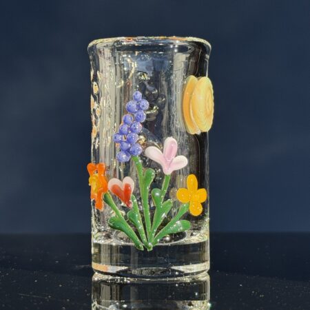 woodland scene shot glass