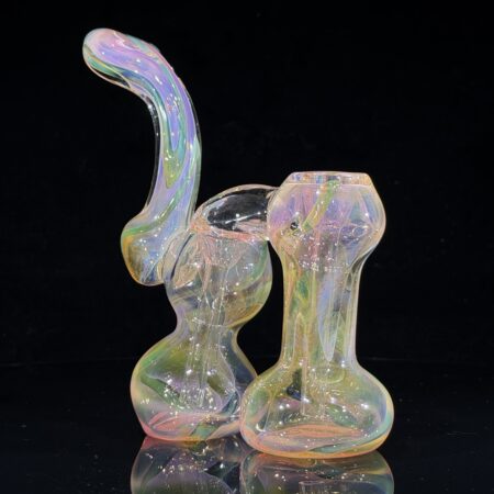 Fume Squiggle Double Bubbler All Pipes and Accessories Tako Glass Fume Squiggle Double Bubbler