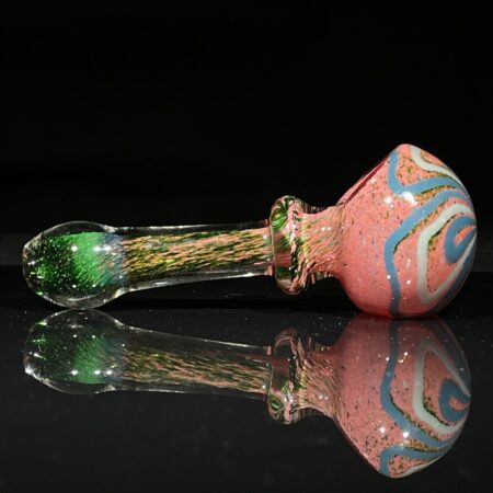 Frit Fade Flower Spoon Dry Pipes Tako Glass Frit Fade Flower Spoon