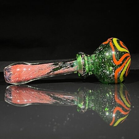 Frit Fade Flower Spoon Dry Pipes Tako Glass Frit Fade Flower Spoon