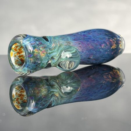 Purple Nebula Chillum All Pipes and Accessories Tako Glass Purple Nebula Chillum