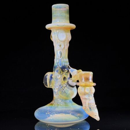 Rough Rider Top Hat Bong with Ash Catcher All Pipes and Accessories Tako Glass Rough Rider Top Hat Bong with Ash Catcher